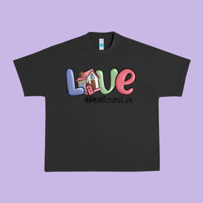 Love Real Estate Life Urban Heavy Tee Designed By Maliassmallbusiness