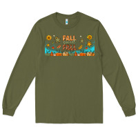 Army Green fall sweet fall libbey glass Long Sleeve Tee - BundleAndBundleShop