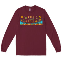 Burgundy fall sweet fall libbey glass Long Sleeve Tee - BundleAndBundleShop