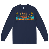 Navy fall sweet fall libbey glass Long Sleeve Tee - BundleAndBundleShop