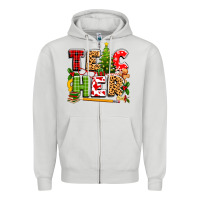 Dove Grey teacher christmas Zipper Hoodie - texasbilliewilder