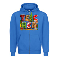 True Royal teacher christmas Zipper Hoodie - texasbilliewilder
