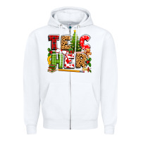 White teacher christmas Zipper Hoodie - texasbilliewilder