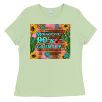 Matcha raised 90's country guitar cactus sunflower's Ladies Tee - Artiststas