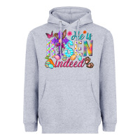 Heather Grey He is risen indeed Happy Easter Day Heavyweight Hoodie - HowdyJamesFarm