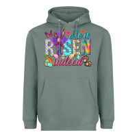Sage He is risen indeed Happy Easter Day Heavyweight Hoodie - HowdyJamesFarm