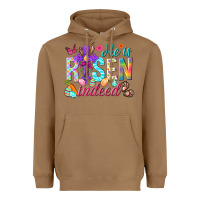 Toasted Coconut He is risen indeed Happy Easter Day Heavyweight Hoodie - HowdyJamesFarm
