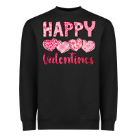 Black happy valentines Heavyweight Sweatshirt - LillyAllenDesigns