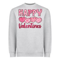 Heather Grey happy valentines Heavyweight Sweatshirt - LillyAllenDesigns
