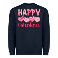 Navy happy valentines Heavyweight Sweatshirt - LillyAllenDesigns