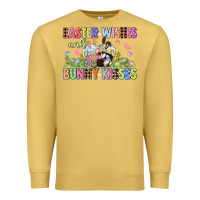 Antique Gold Easter wishes and bunny kisses Easter gnomies  Eas Premium Sweatshirt - CowGirlArtShop