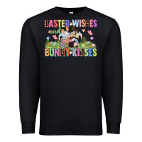 Black Easter wishes and bunny kisses Easter gnomies  Eas Premium Sweatshirt - CowGirlArtShop