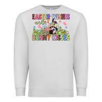 Dove Grey Easter wishes and bunny kisses Easter gnomies  Eas Premium Sweatshirt - CowGirlArtShop