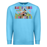 Ocean Blue Easter wishes and bunny kisses Easter gnomies  Eas Premium Sweatshirt - CowGirlArtShop