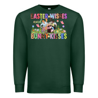 Sports Green Easter wishes and bunny kisses Easter gnomies  Eas Premium Sweatshirt - CowGirlArtShop
