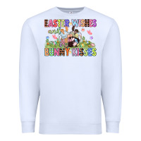 White Easter wishes and bunny kisses Easter gnomies  Eas Premium Sweatshirt - CowGirlArtShop