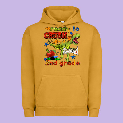 Ready To Crush 2nd Grade Urban Hoodie Designed By Bundleandbundleshop