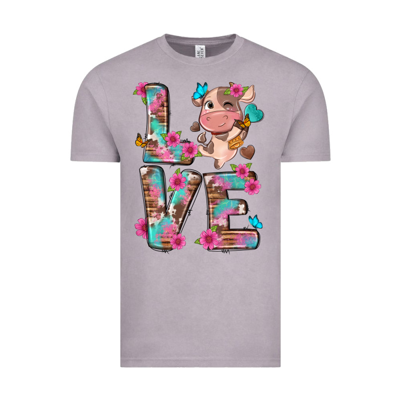 Love Little Cute Cow Vintage Tee by NancyCooperArtShop | Teevron