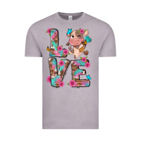 Vintage Zinc love little cute cow Vintage Tee - NancyCooperArtShop