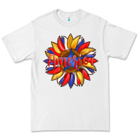 White america with american flag colors and sunflower with star Premium Tee - Artiststas