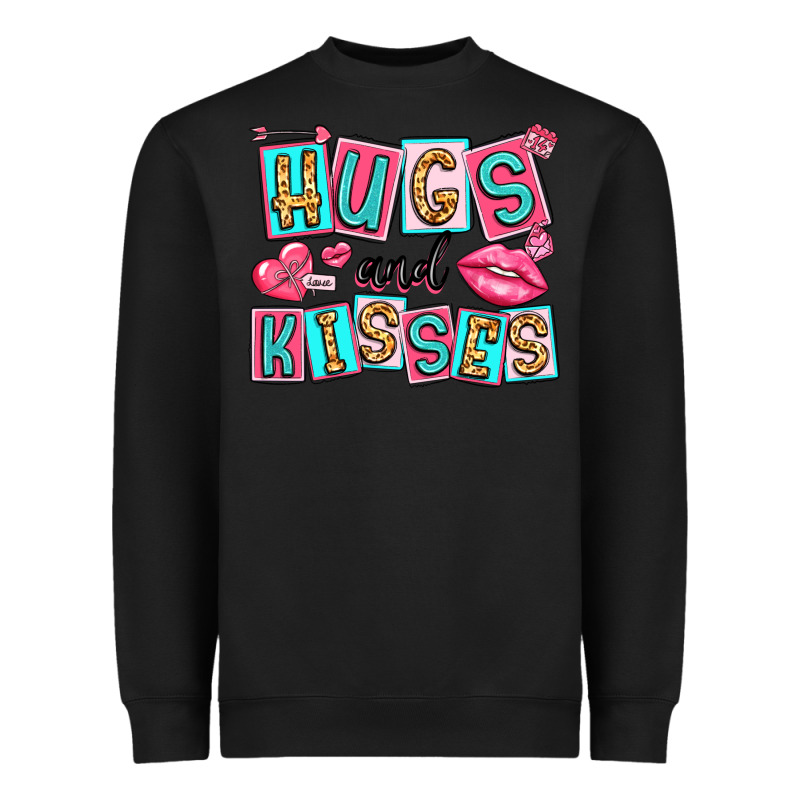 Hugs And Kisses Heavyweight Sweatshirt by LillyAllenDesigns | Teevron