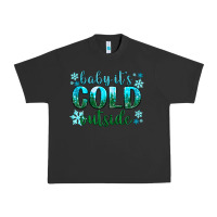 Pigment Black baby its cold outside Urban Heavy Tee - NancyCooperArtShop