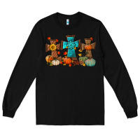 Black fall tree cross Long Sleeve Tee - BundleAndBundleShop