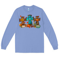 Colony Blue fall tree cross Long Sleeve Tee - BundleAndBundleShop