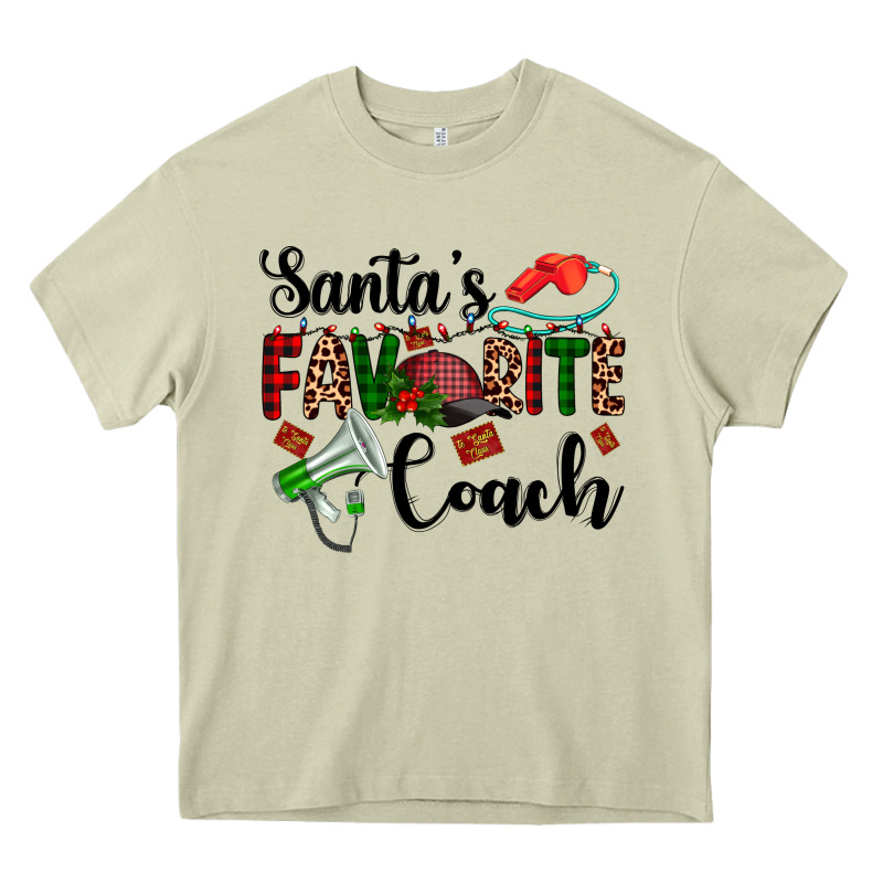 Santa's Favorite Coach Heavy Core Tee by AdoDesignShop | Teevron