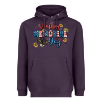 Plum Happy memorial day 4th of july Heavyweight Hoodie - CowGirlArtShop