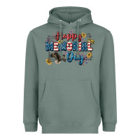 Sage Happy memorial day 4th of july Heavyweight Hoodie - CowGirlArtShop