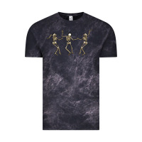Cloud Black dancing skeletons Vintage Tee - MaliasSmallBusiness