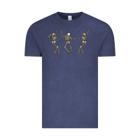 Vintage Denim dancing skeletons Vintage Tee - MaliasSmallBusiness