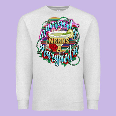 Mamacita Needs A Margarita Mexico Premium Sweatshirt Designed By Howdyjamesfarm