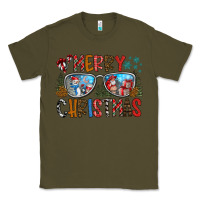 Army Green merry christmas Classic Tee - CowhideDigitalArt