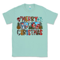Seafoam merry christmas Classic Tee - CowhideDigitalArt