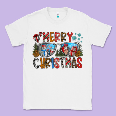 Merry Christmas Classic Tee Designed By Cowhidedigitalart