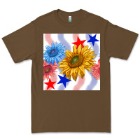 Cacao patriotic sunflowers Premium Tee - BundleAndBundleShop