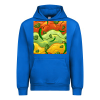 Cobalt mexican sauce and jalapeno seamless pattern Urban Hoodie - BundleAndBundleShop