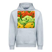Heather Grey mexican sauce and jalapeno seamless pattern Urban Hoodie - BundleAndBundleShop