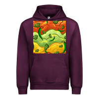 Mauve Wine mexican sauce and jalapeno seamless pattern Urban Hoodie - BundleAndBundleShop