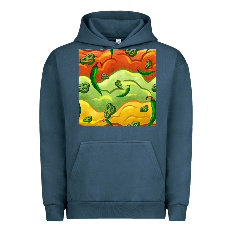 Mexican Sauce And Jalapeno Seamless Pattern Urban Hoodie by BundleAndBundleShop | Teevron