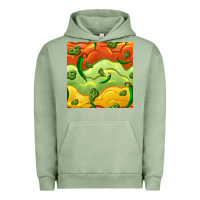 Pigment Oil Green mexican sauce and jalapeno seamless pattern Urban Hoodie - BundleAndBundleShop