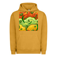 Pigment Peanut Butter mexican sauce and jalapeno seamless pattern Urban Hoodie - BundleAndBundleShop