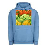 Pigment Pebble Blue mexican sauce and jalapeno seamless pattern Urban Hoodie - BundleAndBundleShop