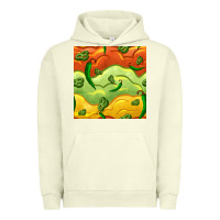 Pigment Pistachio mexican sauce and jalapeno seamless pattern Urban Hoodie - BundleAndBundleShop