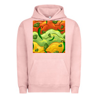 Pigment Salmon mexican sauce and jalapeno seamless pattern Urban Hoodie - BundleAndBundleShop