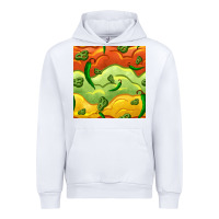 White mexican sauce and jalapeno seamless pattern Urban Hoodie - BundleAndBundleShop