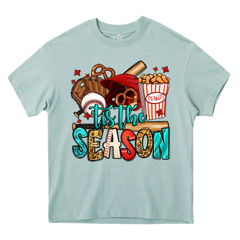 'tis The Season Baseball Game Heavy Core Tee by Jasminsmagicworld | Teevron