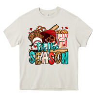 Cream 'tis the season baseball game Heavy Core Tee - Jasminsmagicworld